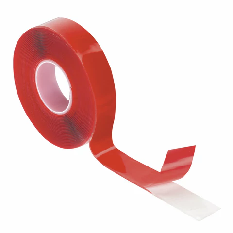 Монтажная прозрачная суперпрочная двухсторонняя лента 19мм х 5м, акриловая, 1мм, BRAUBERG, 606424