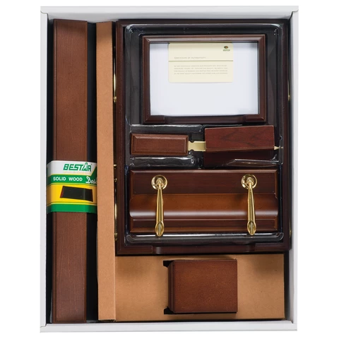 Набор подарочный настольный BESTAR "Titan" из дерева, 8 предметов, цвет "орех", 236367 - МСК «Форвард»