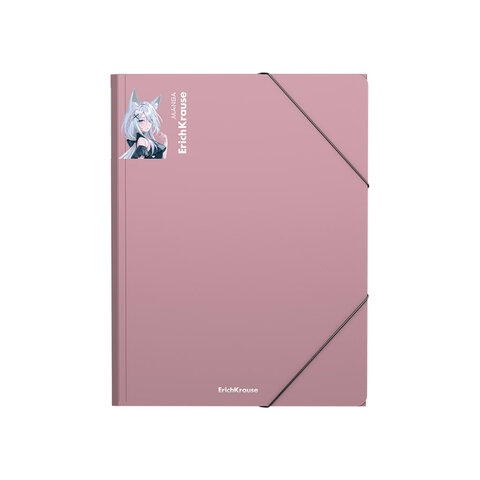 Папка на резинках ERICH KRAUSE "Matt Manga", до 300 листов, ассорти, 600 мкм, 61203 272941 - МСК «Форвард»