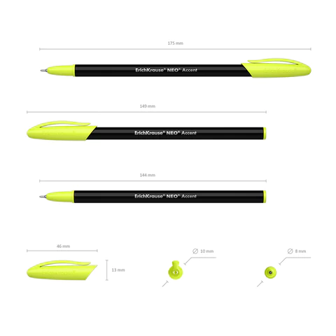 Ручка шариковая ERICH KRAUSE "Neo Stick Accent", СИНЯЯ, узел 0,7 мм, корпус ассорти, 0,26 мм, 55386 144572 - МСК «Форвард»