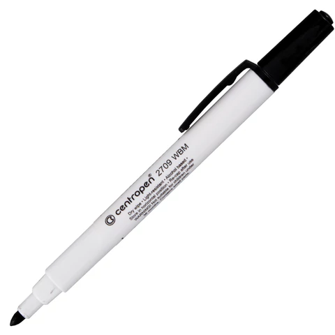 Маркер стираемый для белой доски ЧЕРНЫЙ, CENTROPEN "Dry-Wipe", 1,8 мм, 2709, 527098712 152014