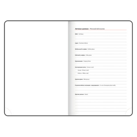 Ежедневник датированный 2026 А5 138х213 мм, BRAUBERG "State", под кожу, красный, 117414 - МСК «Форвард»