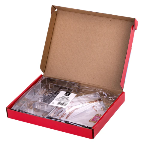 Набор вырубок для печенья, 10 деталей, "Пряничный домик", нержавеющая сталь, рецепт, ЗОЛОТАЯ СКАЗКА, 592493 - МСК «Форвард»