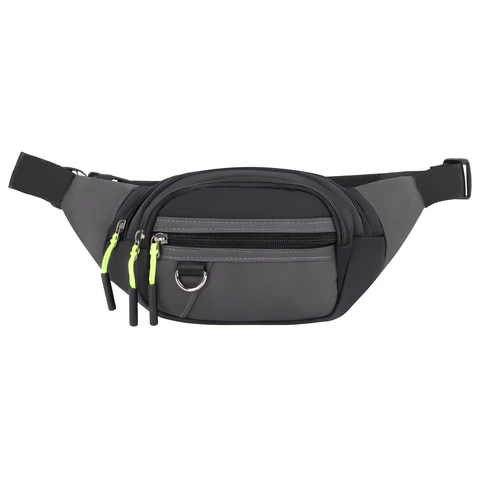 Сумка на пояс HEIKKI PROMPT (ХЕЙКИ), 2 отделения, регулируемый ремень, карман-антивор, черная, 37х14х5 см, 273928 - МСК «Форвард»