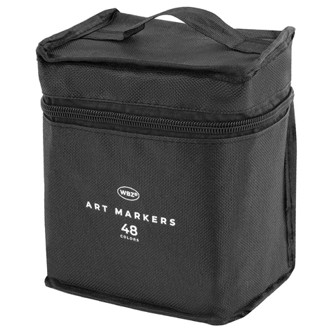Маркеры для скетчинга двусторонние, НАБОР 48 шт., текстильный чехол, WBZ (ВБЗ), 152573 - МСК «Форвард»