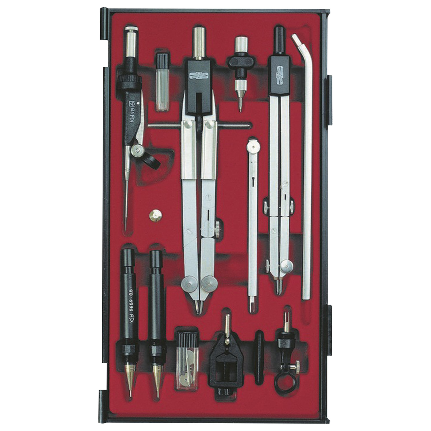 Готовальня профессиональная KOH-I-NOOR, 13 предметов, пластиковый пенал, 09452B0000PE 210459