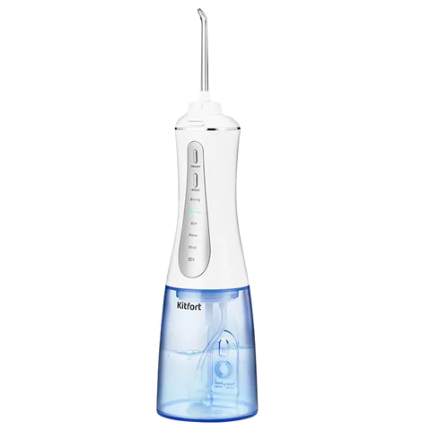 Ирригатор для полости рта KITFORT КТ-2915, портативный, емкость резервуара 0,35 л, 2 насадки, белый 456546 - МСК «Форвард»