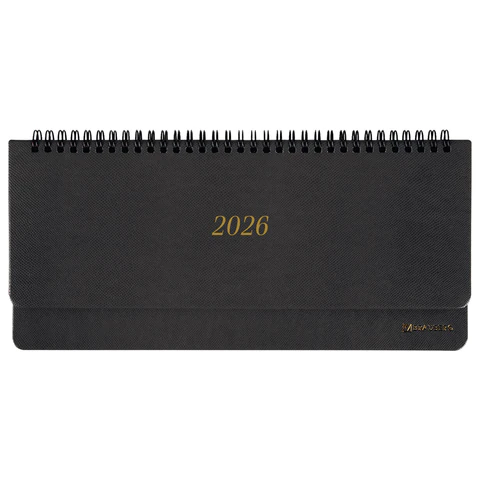 Планинг датированный 2026 305х140 мм BRAUBERG "Iguana", под кожу, черный, 117224 - МСК «Форвард»