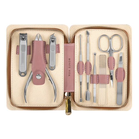 Премиальный набор для маникюра и педикюра 9 в 1 в пенале, PREMIUM, MONTE VITA (МОНТЕ ВИТА), 609494 - МСК «Форвард»