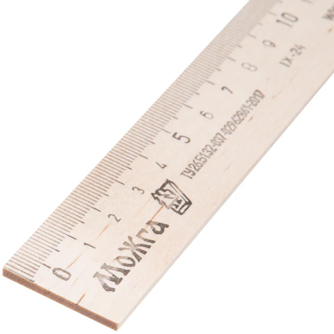 Линейка деревянная 15 см, ЛП-150, МОЖГА, С03 210147 - МСК «Форвард»