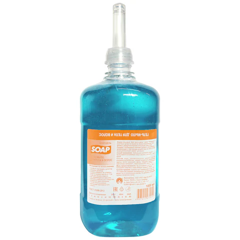 Картридж с жидким мылом-гелем одноразовый (Система S1) "Для волос и тела", 1 л, ФЛОРОДЕЛЬ, 2910 609181 - МСК «Форвард»