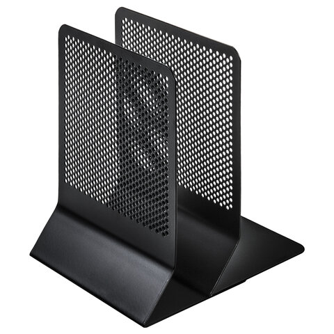 Держатель (ограничитель) подставка для книг BRAUBERG "Germanium Original", КОМПЛЕКТ 2 штуки, металл, 237978 - МСК «Форвард»