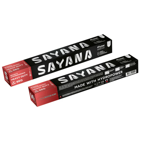 Фольга пищевая 29 см х 7 м, 25 мкм, УЛЬТРАПРОЧНАЯ, САЯНСКАЯ ФОЛЬГА в футляре, Heavy duty 7Ф-290х24 700184 - МСК «Форвард»