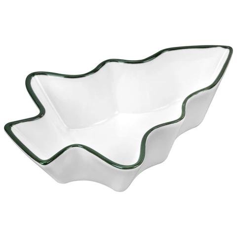 Тарелка сервировочная новогодняя 16х11,8х4 см,"Елочка", каменная керамика, ЗОЛОТАЯ СКАЗКА, 592547 - МСК «Форвард»