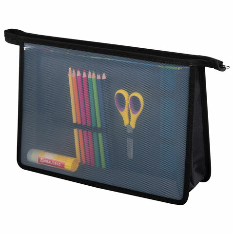 Папка для труда на молнии BRAUBERG А4, 2 отделения, органайзер, "Neon drift", 272213 - МСК «Форвард»