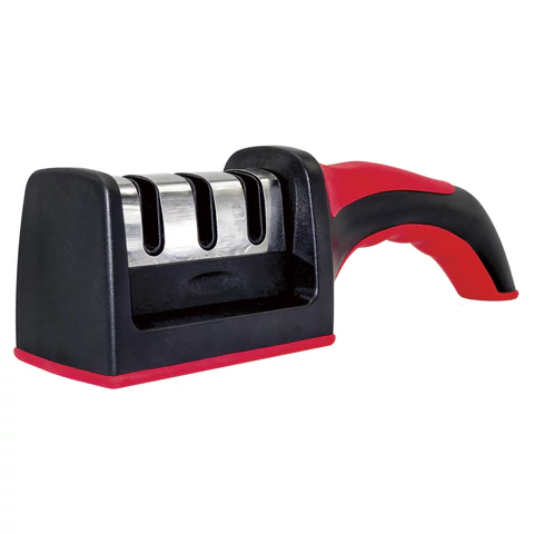 Точилка для ножей (ножеточка) ручная, трёхзонная (грубая, чистовая, шлифовка) DASWERK (ДАСВЕРК), 608134