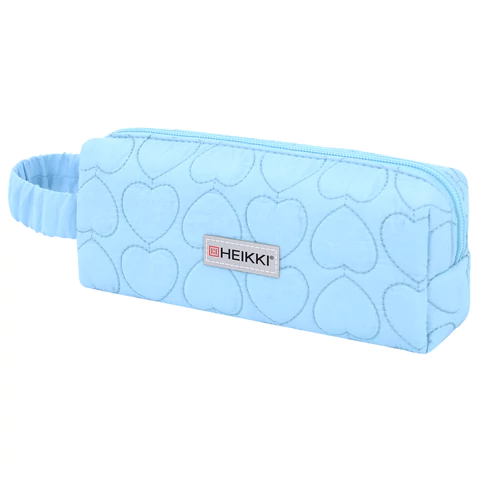 Пенал-косметичка HEIKKI (ХЕЙКИ) с ручкой, 1 отделение, стеганый полиэстер, 21х8х5 см, голубой, 273607 - МСК «Форвард»