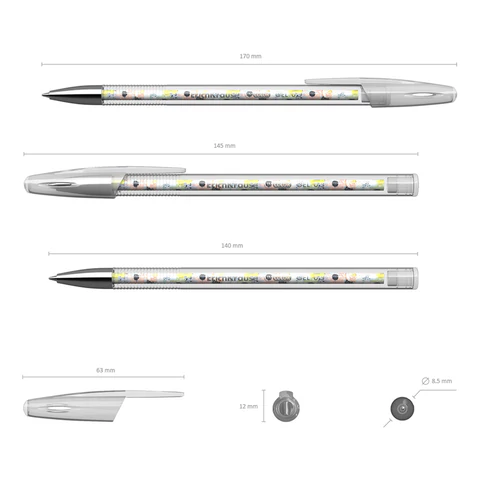 Ручка гелевая ERICH KRAUSE InColor "Flower Cocktail", СИНЯЯ, игольчатый узел 0,5 мм, линия письма 0,4 мм, 50838 143878 - МСК «Форвард»