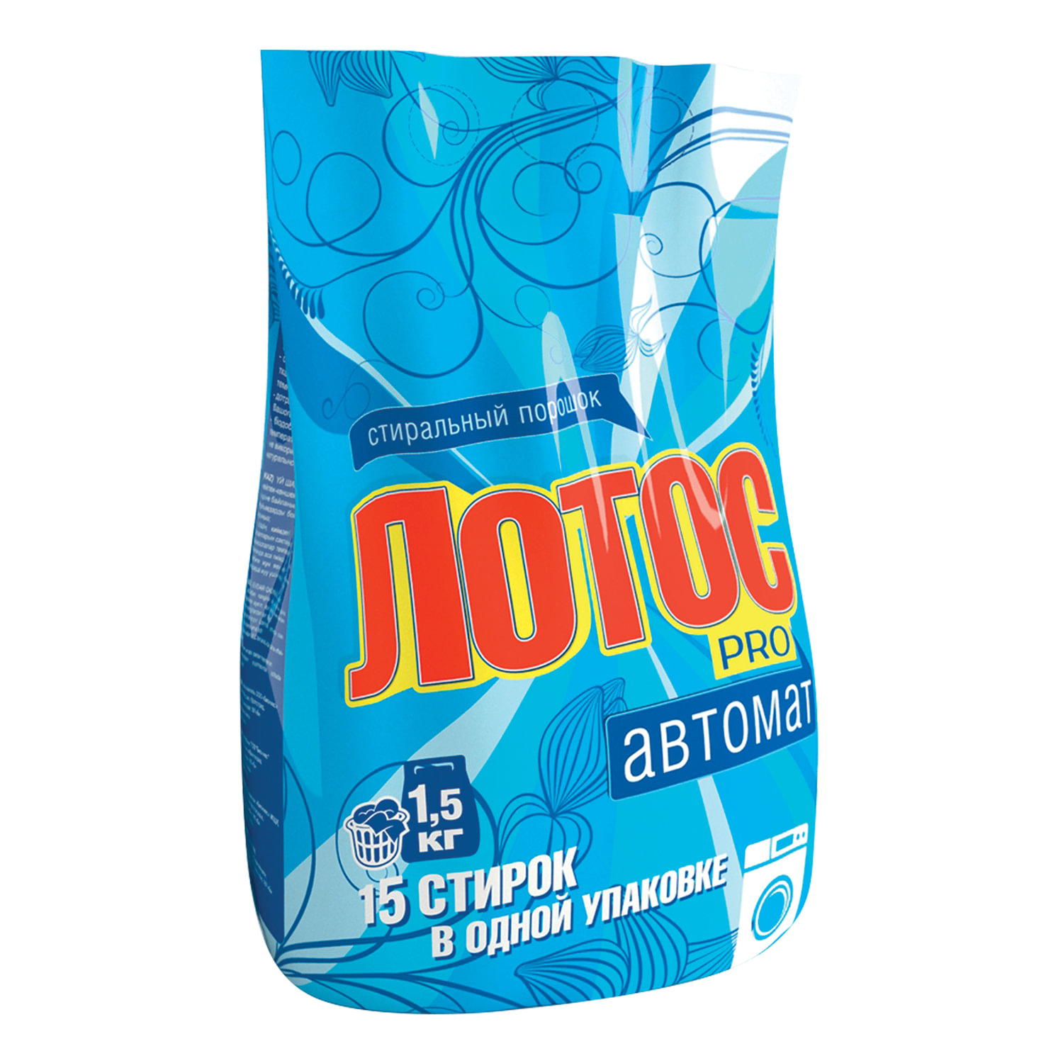Стиральный порошок автомат 1,5кг ЛОТОС PRO, 604644