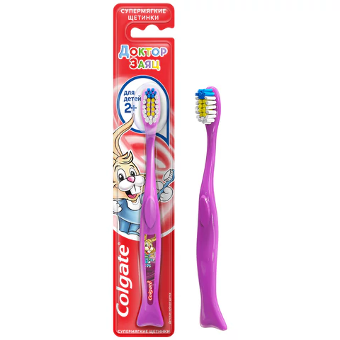 Зубная щетка детская (2+лет) COLGATE, супер мягкая, 4606144002618 609062