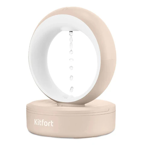 Увлажнитель воздуха KITFORT КТ-3847, резервуар 680 мл, 10 Вт, белый/бежевый 458190