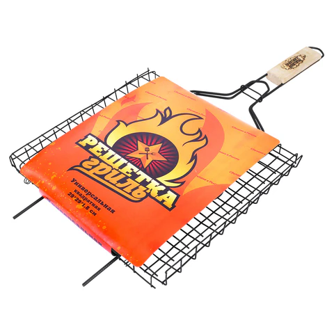 Решетка-гриль универсальная, размер 290х290 мм, глубина 18 мм, оксидированное покрытие, 101418, 701740