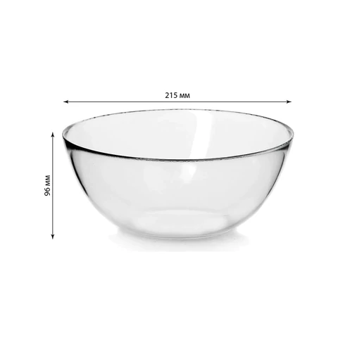 Салатник большой, 215 мм, стекло, PASABAHCE "ИНВИТЕЙШН", фирменная подарочная упаковка, 10342 700582 - МСК «Форвард»