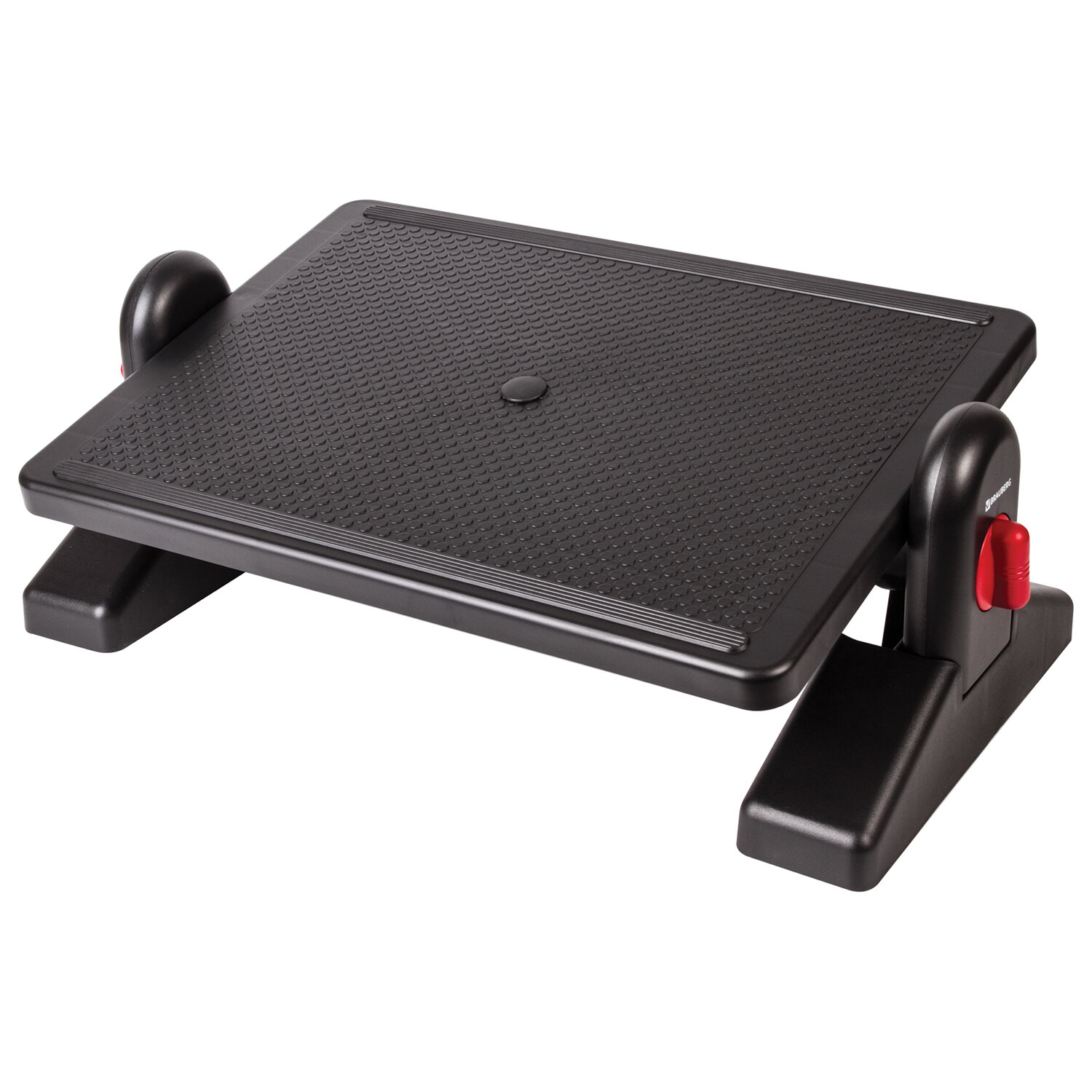 Подставка для ног BRAUBERG офисная, 41,5*30см, с фиксаторами, черная, 531487