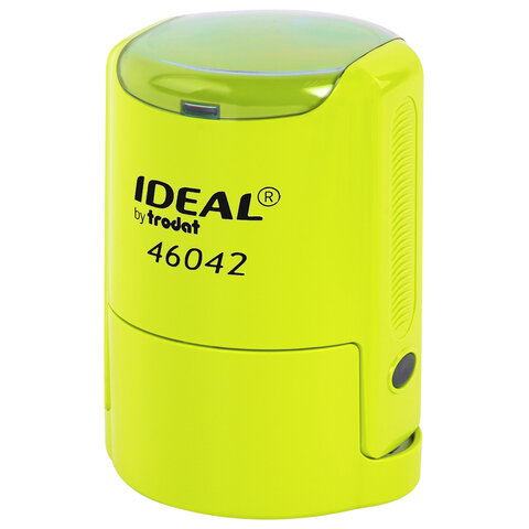 Оснастка для печатей оттиск D=42 мм, синий, TRODAT IDEAL 46042, корпус ЖЕЛТЫЙ, крышка, подушка, 198960 238378 - МСК «Форвард»