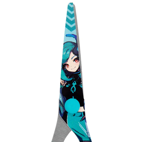 Ножницы 130 мм, мятные, с цветной печатью "Аниме", BRAUBERG ANIME, 238956 - МСК «Форвард»