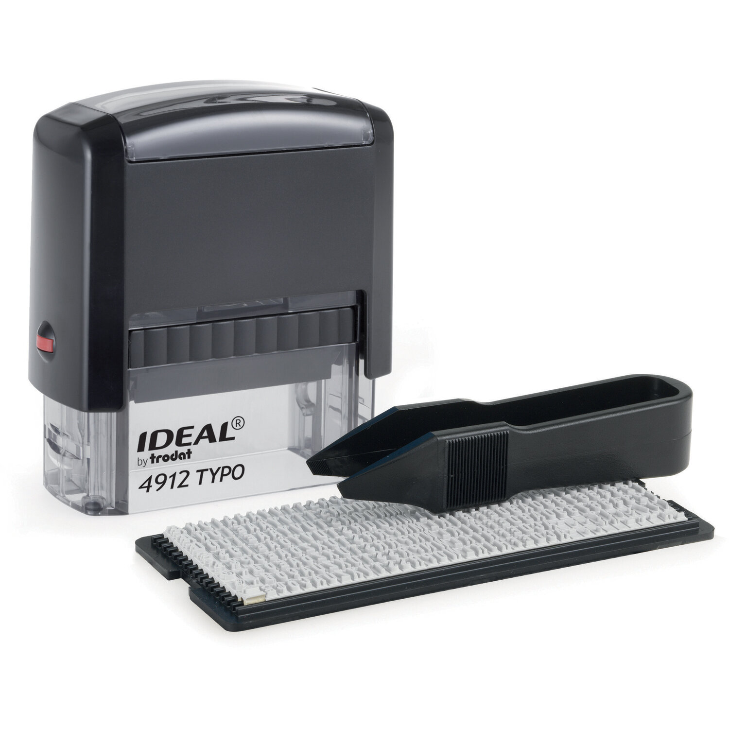 Штамп самонаборный 4-стр, оттиск 47х18мм, без рамки,TRODAT IDEAL 4912 P2,КАССА В КОМПЛЕКТЕ, 236848