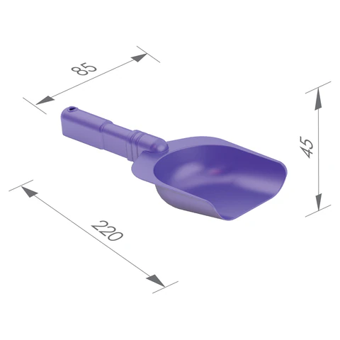 Совок для игр в песке, пластиковый, 22x8,5x3 см, цвета ассорти, НОРДПЛАСТ, 26 666430 - МСК «Форвард»