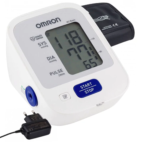 Тонометр OMRON M2 (HEM-7121-ALRU) манжета 22-42 см, автоматический, на плечо, адаптер питания 631369