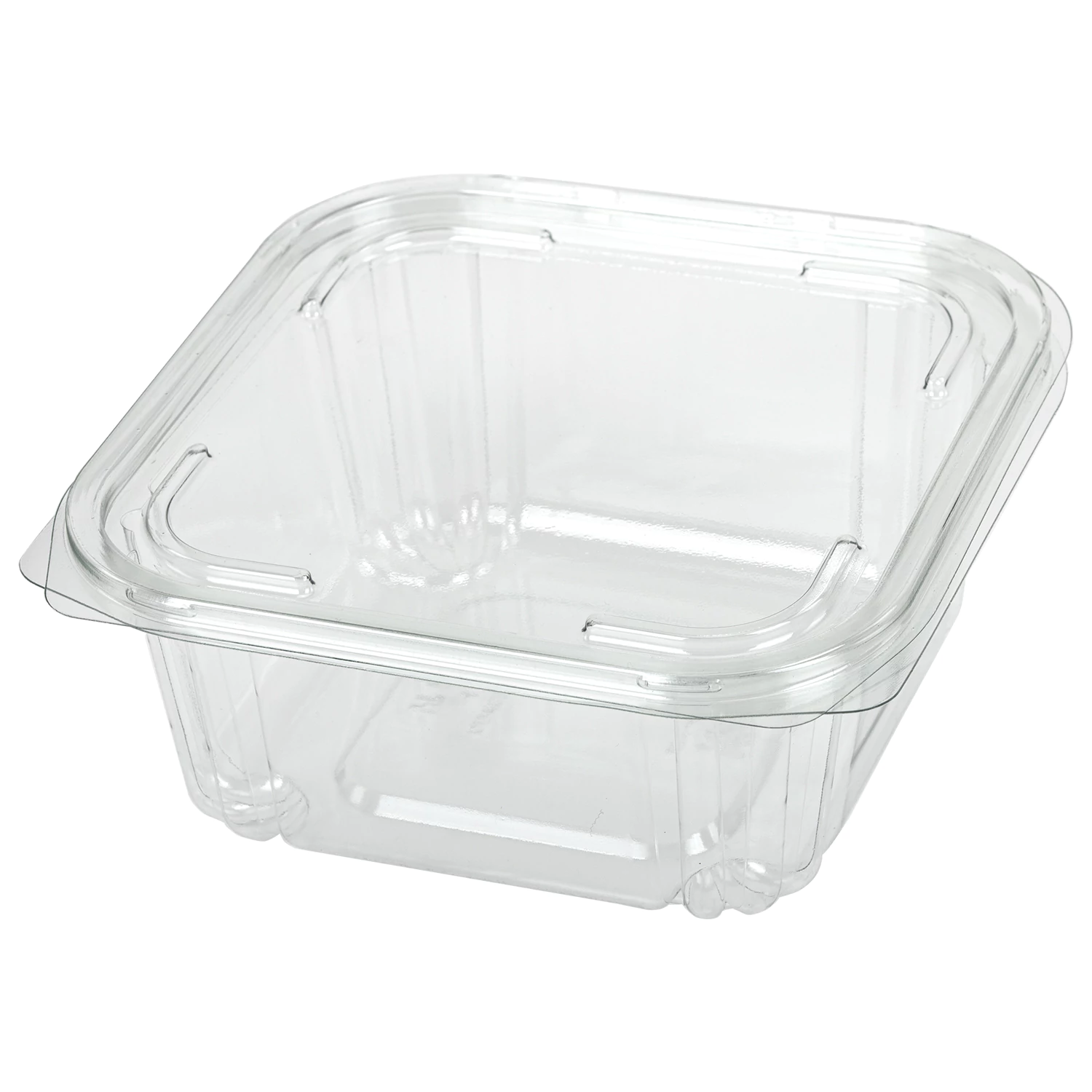 Одноразовый контейнер квадратный 1000мл С КРЫШКОЙ ЮП-РКСП КОМПЛЕКТ 300шт прозрач. ПЭТ, шк174 ЮУПМ601  608021
