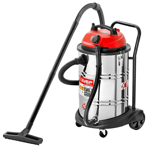 Пылесос хозяйственный ЗУБР ПУ-60-1400, 1400 Вт, бак 60л сухая/влажная уборка, сила всасывания, ПУ-60-1400 М4 456963 - МСК «Форвард»