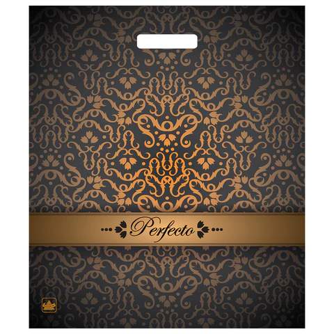 Пакет с вырубной ручкой ПВД, 42х48 см, "Перфекто Бисмарк", 90 мкм, н00244241 КОМПЛЕКТ 25шт 701470 - МСК «Форвард»