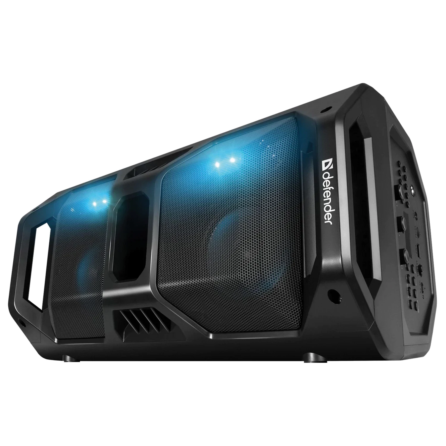 Колонка портативная DEFENDER Rage, 2.0, 50 Вт, Bluetooth, FM-тюнер, microSD, чёрная, 65109 513678