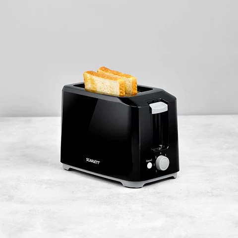 Тостер SCARLETT SC-TM11020, 700 Вт, 2 тоста, 7 режимов, механическое управление, пластик, черный 457217 - МСК «Форвард»