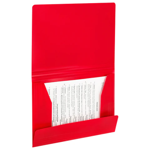 Папка на резинках А4 BRAUBERG UNIVERSAL, красная, до 300 листов, 0,5 мм, 273039 - МСК «Форвард»