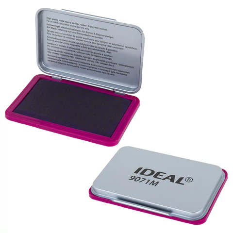 Штемпельная подушка TRODAT IDEAL 9071М, 90х56 мм, металлический корпус, ФИОЛЕТОВАЯ, 153126 238385