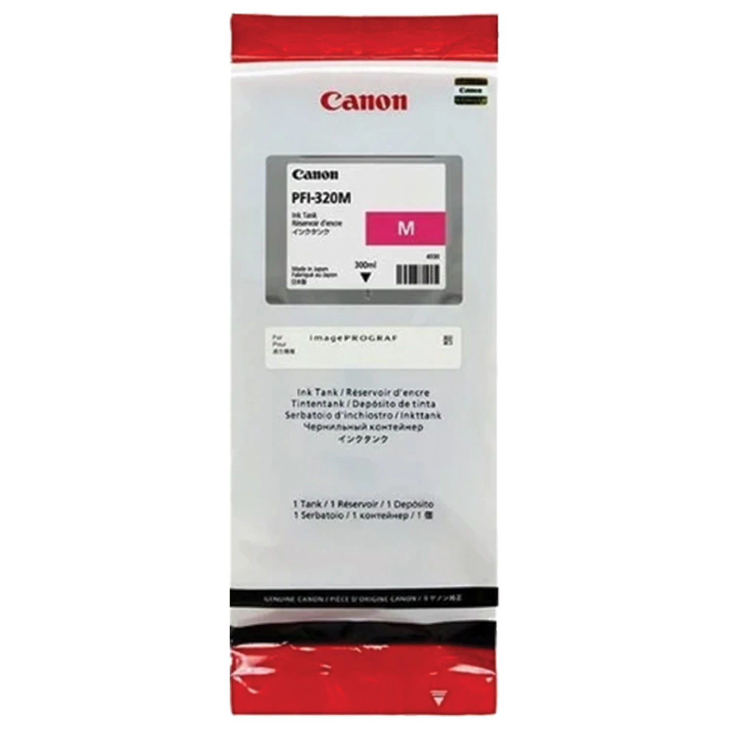 Картридж струйный CANON (PFI-320M) для imagePROGRAF TM-200/205/300/305, пурпурный, 300мл, ориг 2892C  363500 под заказ 8 дней
