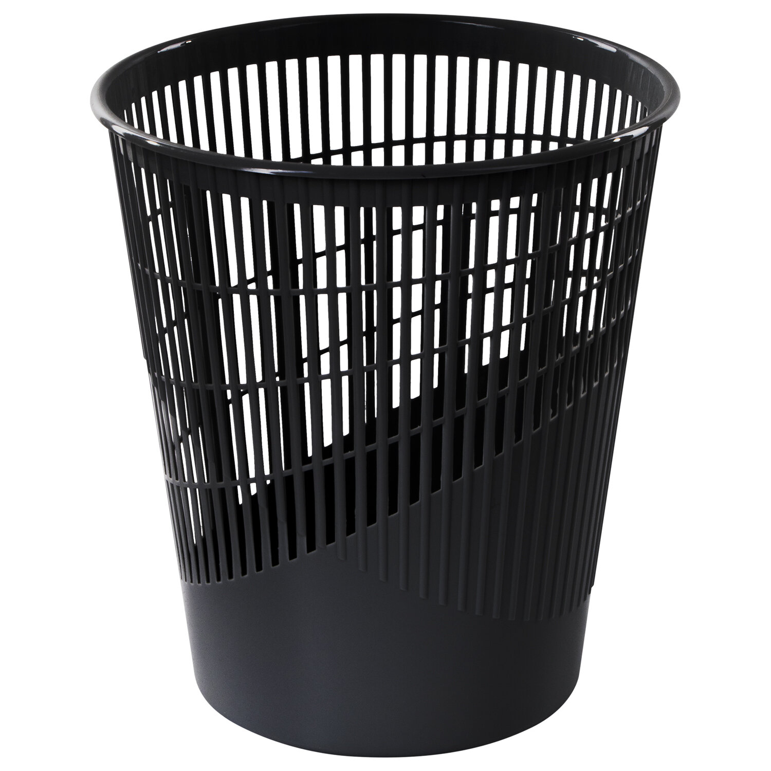 Корзина для бумаг 11 л, сетчатая, черная, BRAUBERG, 230441