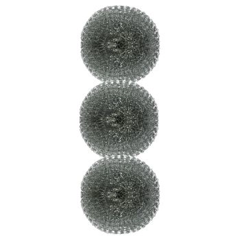 Губки (мочалки) металлические 14 г 7.5x7.5 см КОМПЛЕКТ 3штуки Paclan Strong 144338 - МСК «Форвард»