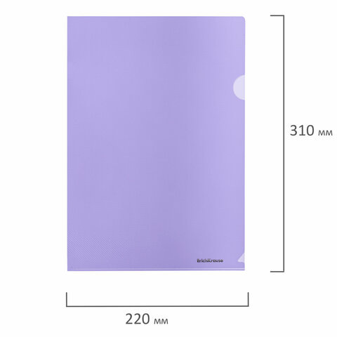 Папка-уголок ERICH KRAUSE "Diagonal Pastel", ассорти, 0,18 мм, 50170 МИНПРОМТОРГ 272918 - МСК «Форвард»