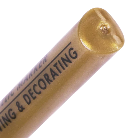 Маркер для декорирования и рисования ЗОЛОТИСТЫЙ BRAUBERG ART METALLIC, линия письма 1-3 мм, 152438 - МСК «Форвард»