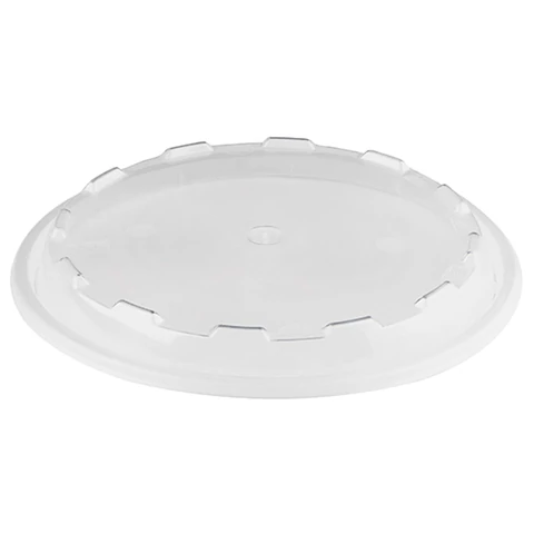 Контейнер одноразовый 950 мл, С КРЫШКОЙ, КОМПЛЕКТ 150шт круглый, диаметр 172 мм, черный/прозрачный, ПП, ВЗЛП, 1265Ч 609228 - МСК «Форвард»