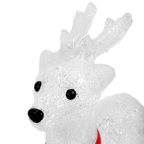 Фигурка LED "Олень", 27 см, 24 LED, холодный белый, батарейки, ЗОЛОТАЯ СКАЗКА, 592560 - МСК «Форвард»