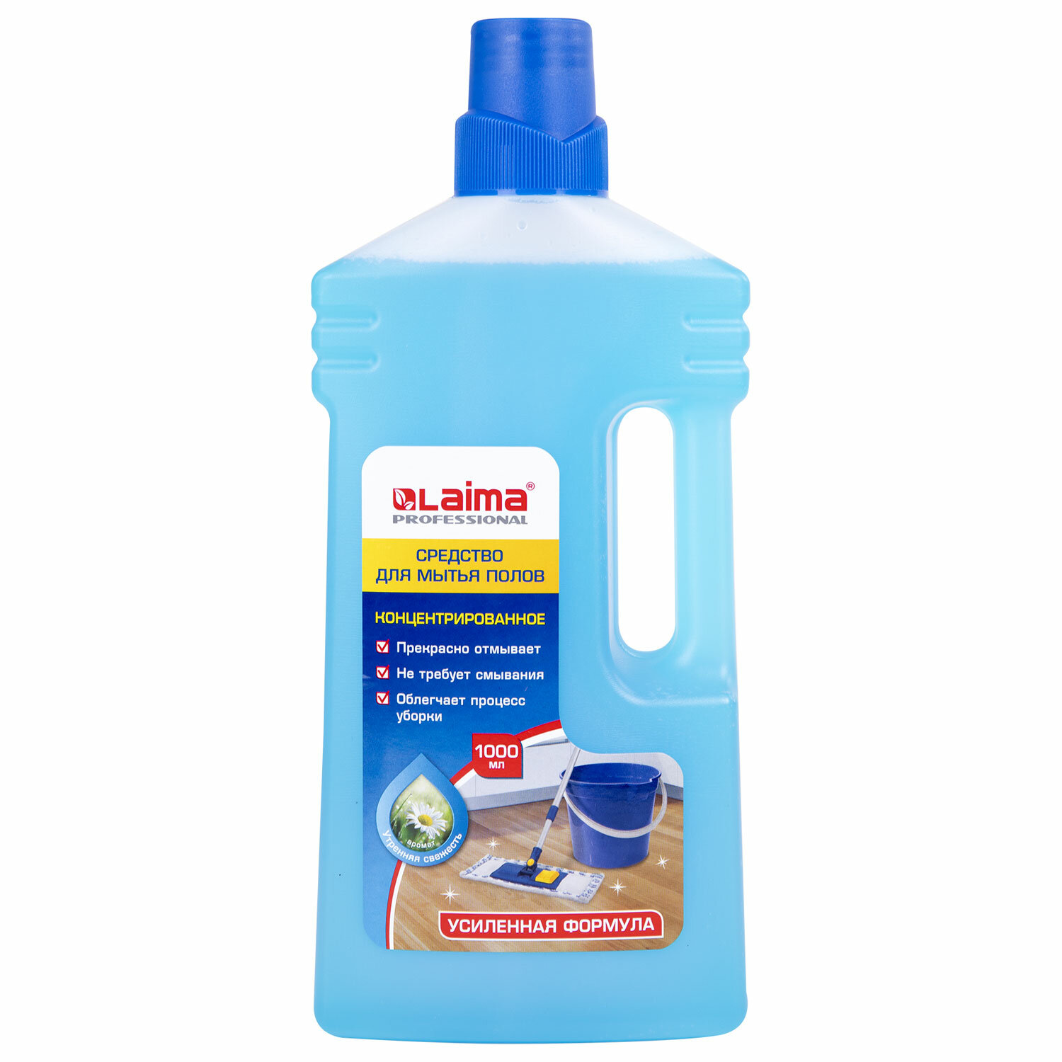 Средство для мытья пола 1л LAIMA PROFESSIONAL концентрат,"Утренняя свежесть"УСИЛЕННАЯ ФОРМУЛА,604796