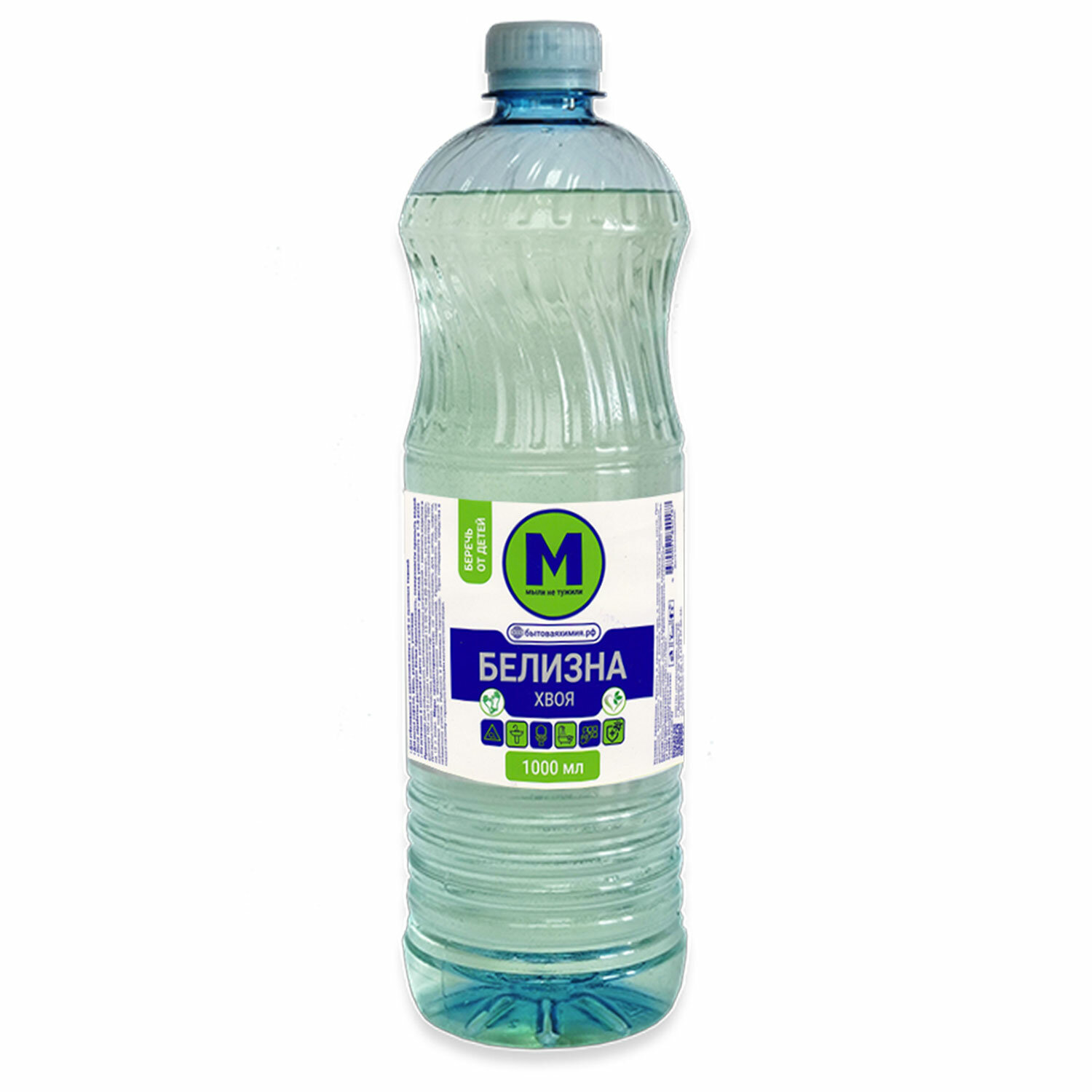 Средство для отбеливания, дезинфекции и уборки 1л Белизна "Хвоя", без запаха хлора,жидкость, 600772