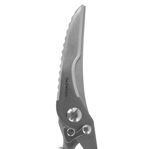 Ножницы-секатор кухонные DASWERK (ДАСВЕРК), 260 мм, фиксатор, зазубренные, металлические, 608902 - МСК «Форвард»